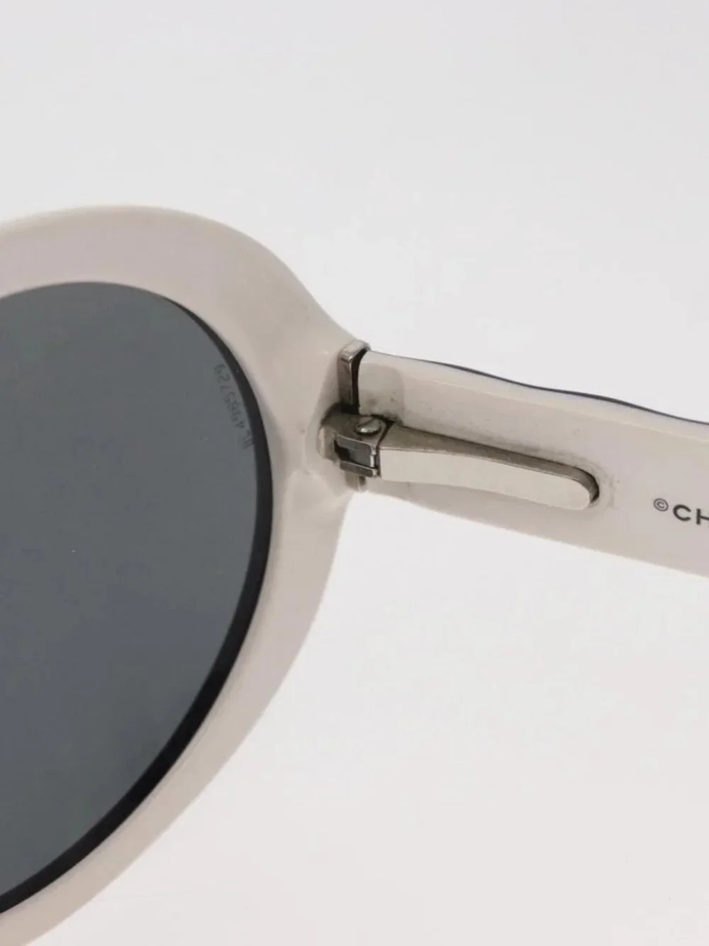 CHANEL Sunglasses plastic Purple CC Auth ka3691A
